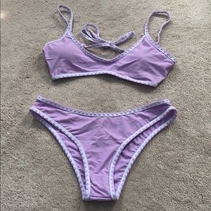 NWT purple crochet bikini
